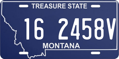 MT license plate 162458V