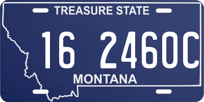 MT license plate 162460C