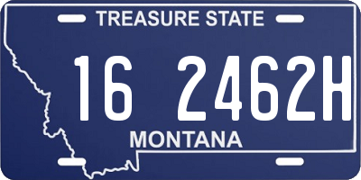 MT license plate 162462H