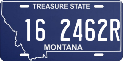 MT license plate 162462R