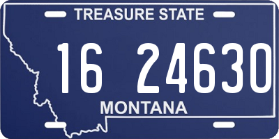 MT license plate 162463O