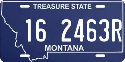 MT license plate 162463R