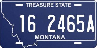 MT license plate 162465A