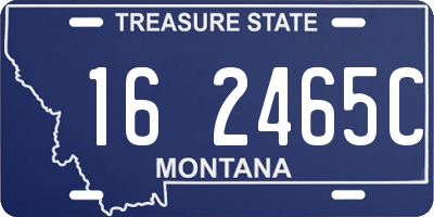 MT license plate 162465C