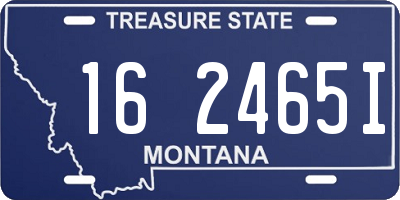 MT license plate 162465I