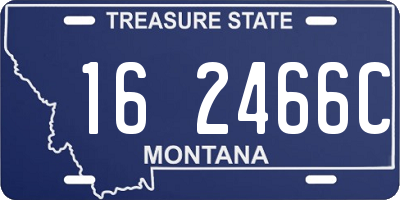 MT license plate 162466C
