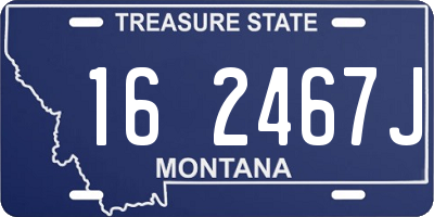 MT license plate 162467J