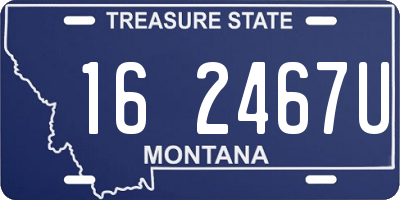 MT license plate 162467U