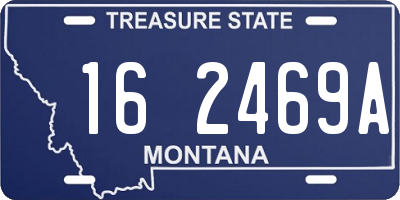 MT license plate 162469A