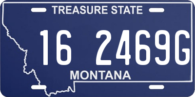MT license plate 162469G