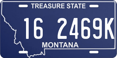 MT license plate 162469K