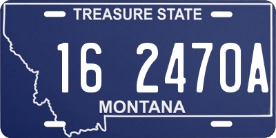 MT license plate 162470A