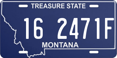 MT license plate 162471F