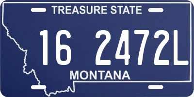 MT license plate 162472L