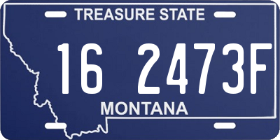 MT license plate 162473F