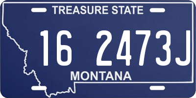 MT license plate 162473J