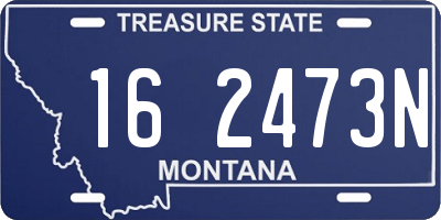 MT license plate 162473N
