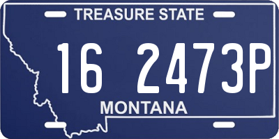 MT license plate 162473P