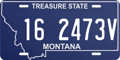 MT license plate 162473V