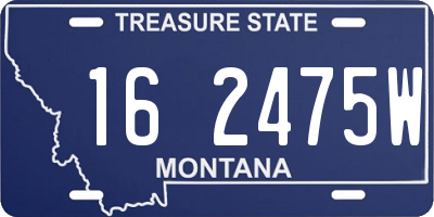 MT license plate 162475W
