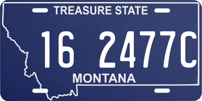 MT license plate 162477C