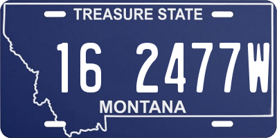 MT license plate 162477W
