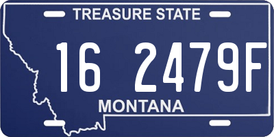 MT license plate 162479F