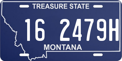 MT license plate 162479H