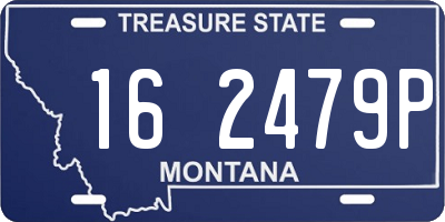 MT license plate 162479P