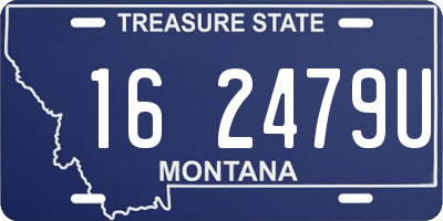 MT license plate 162479U
