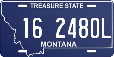 MT license plate 162480L