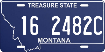 MT license plate 162482C