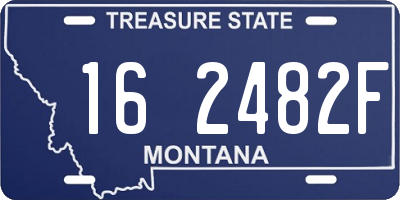 MT license plate 162482F