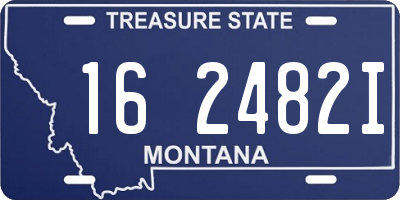 MT license plate 162482I