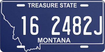 MT license plate 162482J