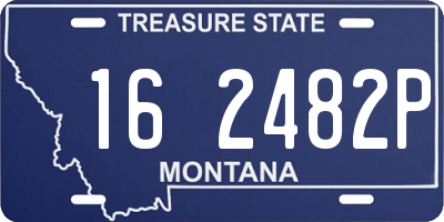 MT license plate 162482P