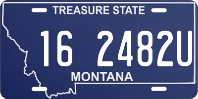 MT license plate 162482U
