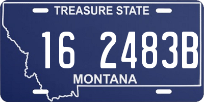 MT license plate 162483B