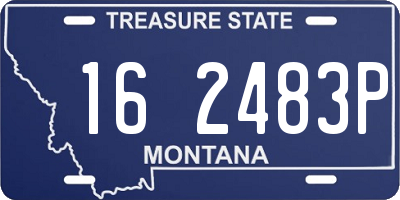 MT license plate 162483P