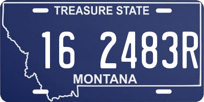MT license plate 162483R
