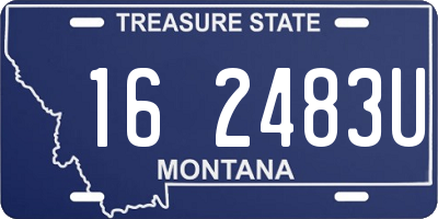MT license plate 162483U