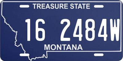 MT license plate 162484W