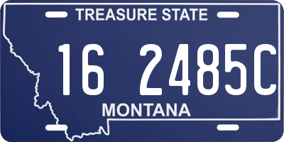 MT license plate 162485C