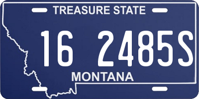 MT license plate 162485S