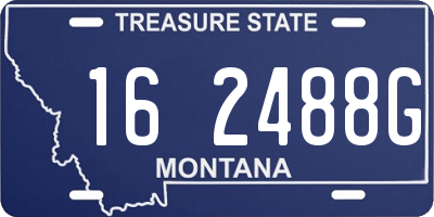 MT license plate 162488G