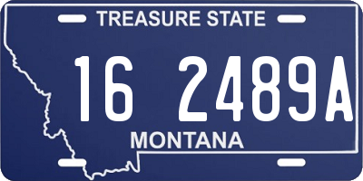 MT license plate 162489A