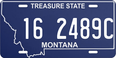 MT license plate 162489C