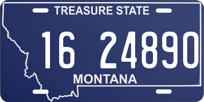 MT license plate 162489O