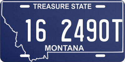 MT license plate 162490T