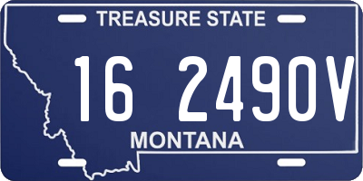 MT license plate 162490V